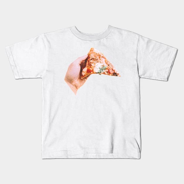 Pizza Slice Photo Art Kids T-Shirt by Food Photography